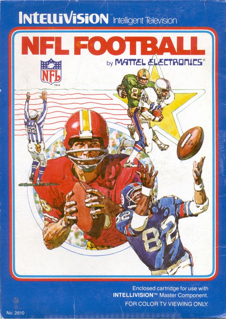 NFL Football - Intellivision (Mattel) video game collectible - Main Image 1
