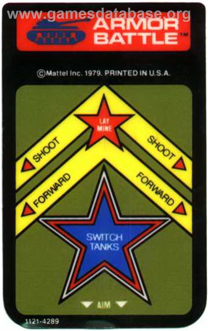 Armor Battle - Intellivision (Mattel Electronics - 2) video game collectible [Barcode 649281400057] - Main Image 3