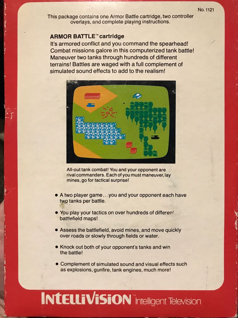 Armor Battle - Intellivision (Mattel Electronics) video game collectible - Main Image 2