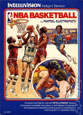 NBA Basketball - Intellivision (Mattel Inc. - 2) video game collectible - Main Image 1