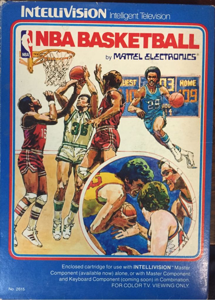 NBA Basketball - Intellivision video game collectible - Main Image 1