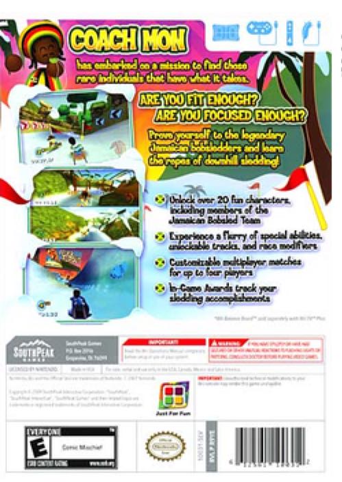 Sled Shred - Nintendo Wii (SouthPeak Games - 1-4) video game collectible [Barcode 612561100312] - Main Image 2