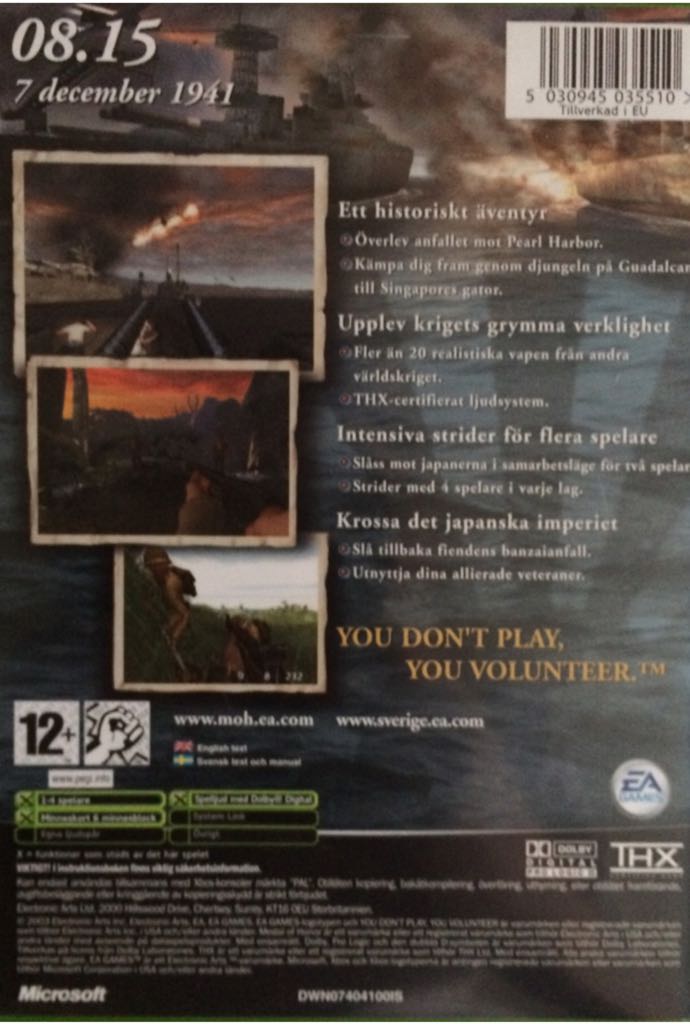 Medal of Honor Rising Sun - Microsoft Xbox (EA Games) video game collectible - Main Image 2