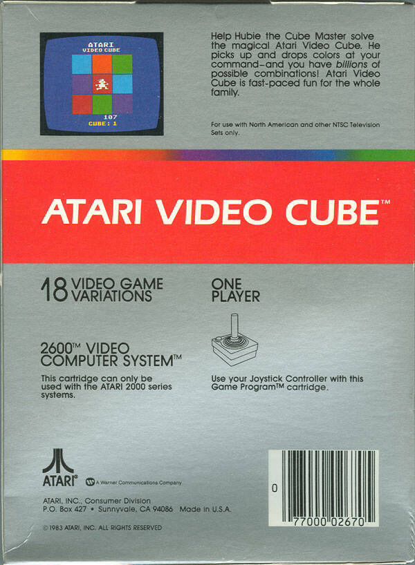Atari Video Cube - Apple iOS (Atari - 1) video game collectible - Main Image 2