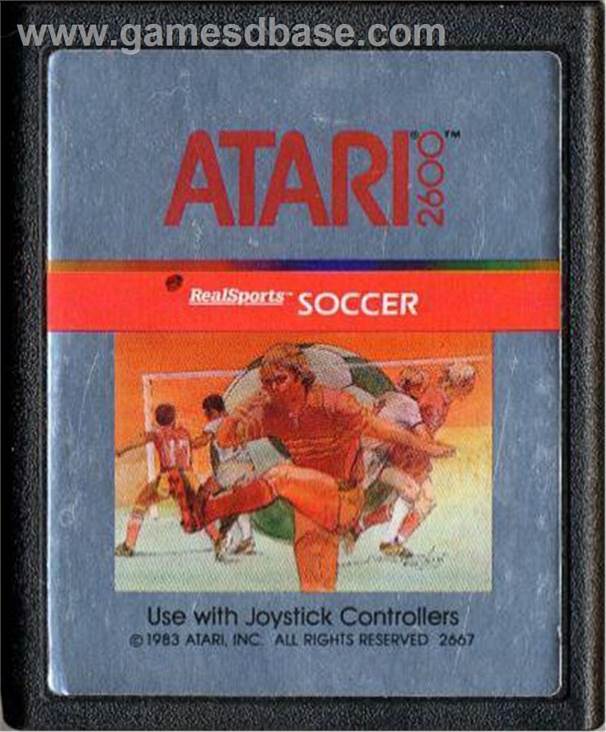 Realsports Soccer - Atari 2600 video game collectible - Main Image 2
