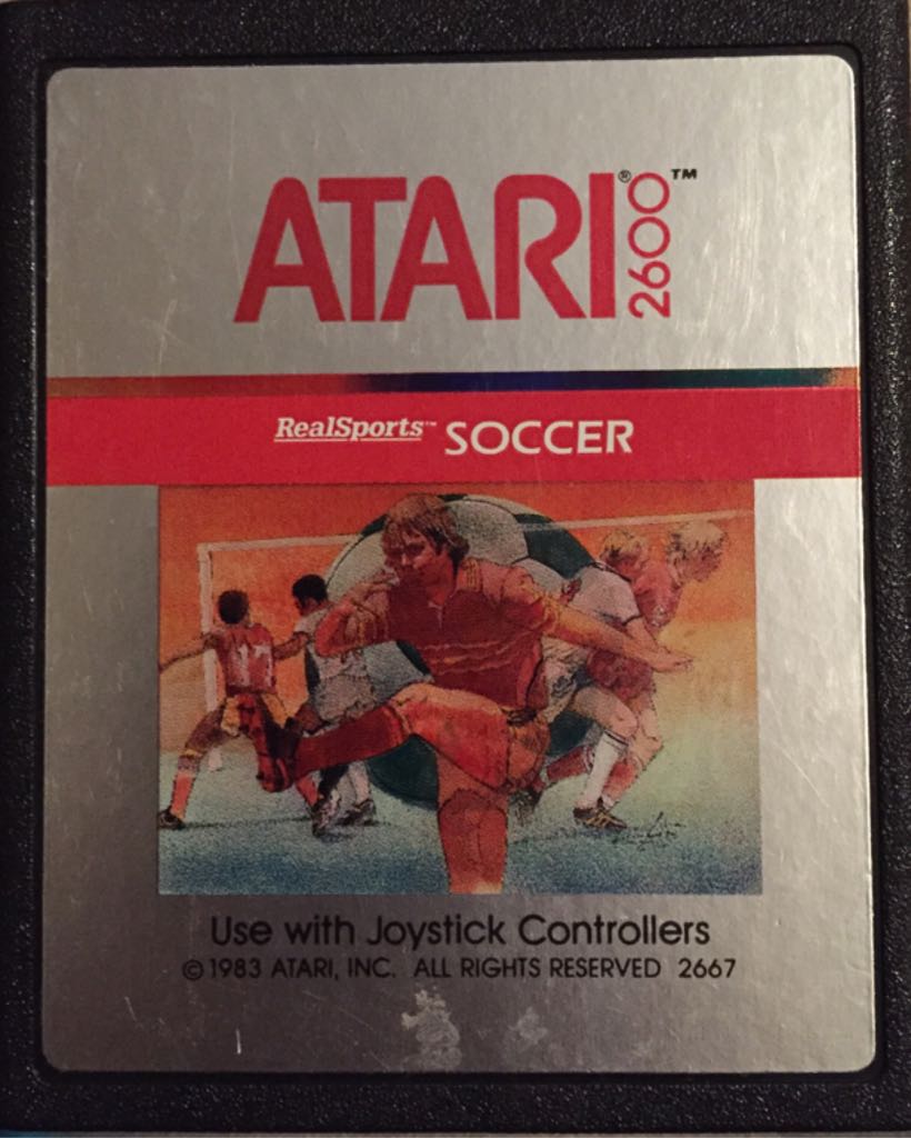 Realsports Soccer - Atari 2600 video game collectible - Main Image 1