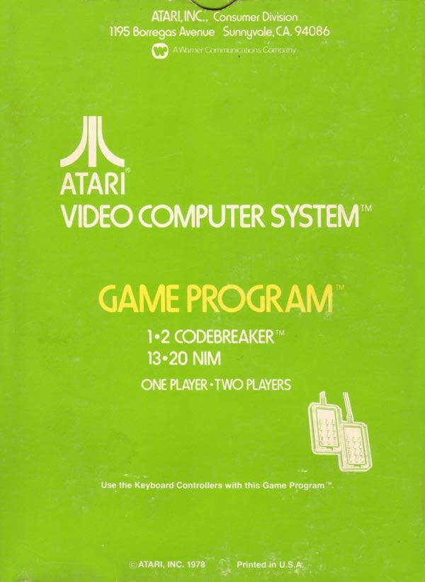 Codebreaker - Atari 2600 (Atari - 2) video game collectible - Main Image 2