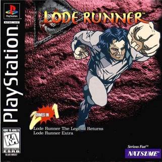 Lode Runner - Sony PlayStation (Natsume - 1-2) video game collectible [Barcode 719593634447] - Main Image 1