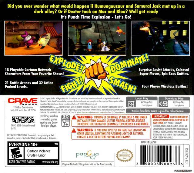 Cartoon Network: Punch Time Explosion - Nintendo 3DS (Crave Entertainment/Cartoon Network Games - 4) video game collectible - Main Image 2