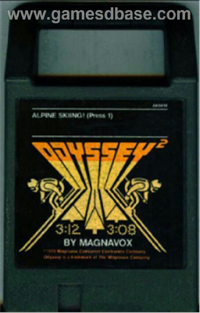 Alpine Skiing! - Magnavox Odyssey II video game collectible - Main Image 1