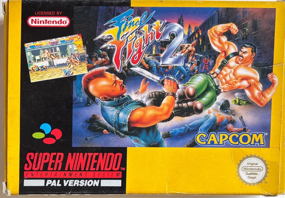 Final Fight 2 - Nintendo Super Nintendo Entertainment System (SNES) (Capcom) video game collectible - Main Image 2