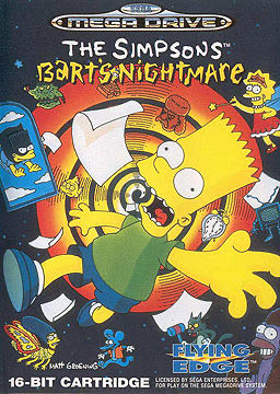 The Simpsons: Bart’s Nightmare - Sega Genesis (Mega Drive) (Flying Edge - 1) video game collectible [Barcode 741062111135] - Main Image 4