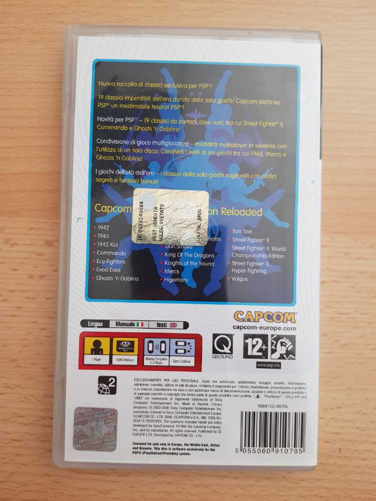 Capcom Classics Collection Reloaded - Sony PlayStation Portable (PSP) (CE Europe - 1) video game collectible [Barcode 5055060910795] - Main Image 2