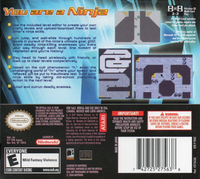 N+ - Nintendo DS (Slick Entertaiment Inc.) video game collectible - Main Image 2