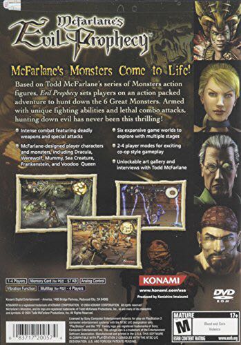 McFarlane’s Evil Prophecy - Sony PlayStation 2 (PS2) (Konami - 1) video game collectible [Barcode 4012927025123] - Main Image 2