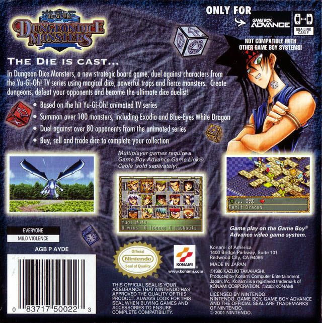 Yu-Gi-Oh! : DungeonDice Monsters - Nintendo Game Boy Advance (GBA) (Nintendo - 1) video game collectible [Barcode 4012927080542] - Main Image 2