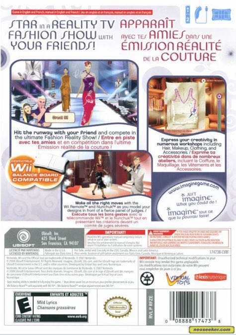 Imagine: Fashion Party - Nintendo Wii video game collectible - Main Image 2