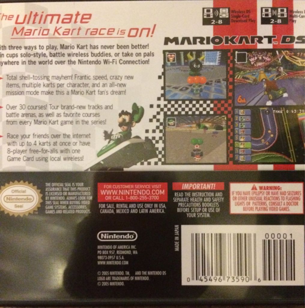 Mariokart Ds - Nintendo DS video game collectible - Main Image 2