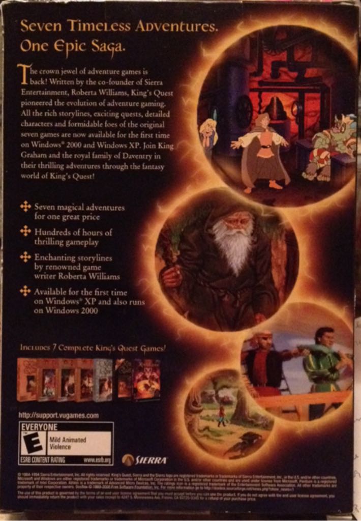 Kings Quest Collection - PC (Sierra Entertainment - 1) video game collectible [Barcode 020626724654] - Main Image 2