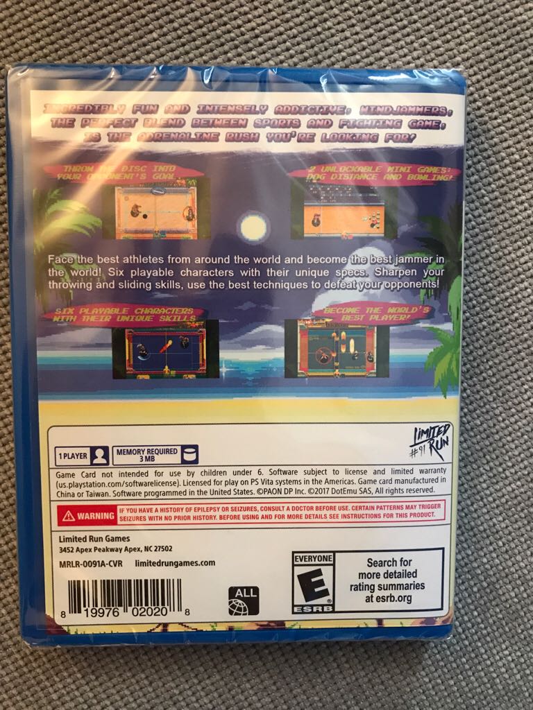 Windjammers - Sony PlayStation Vita (PS Vita) video game collectible - Main Image 2