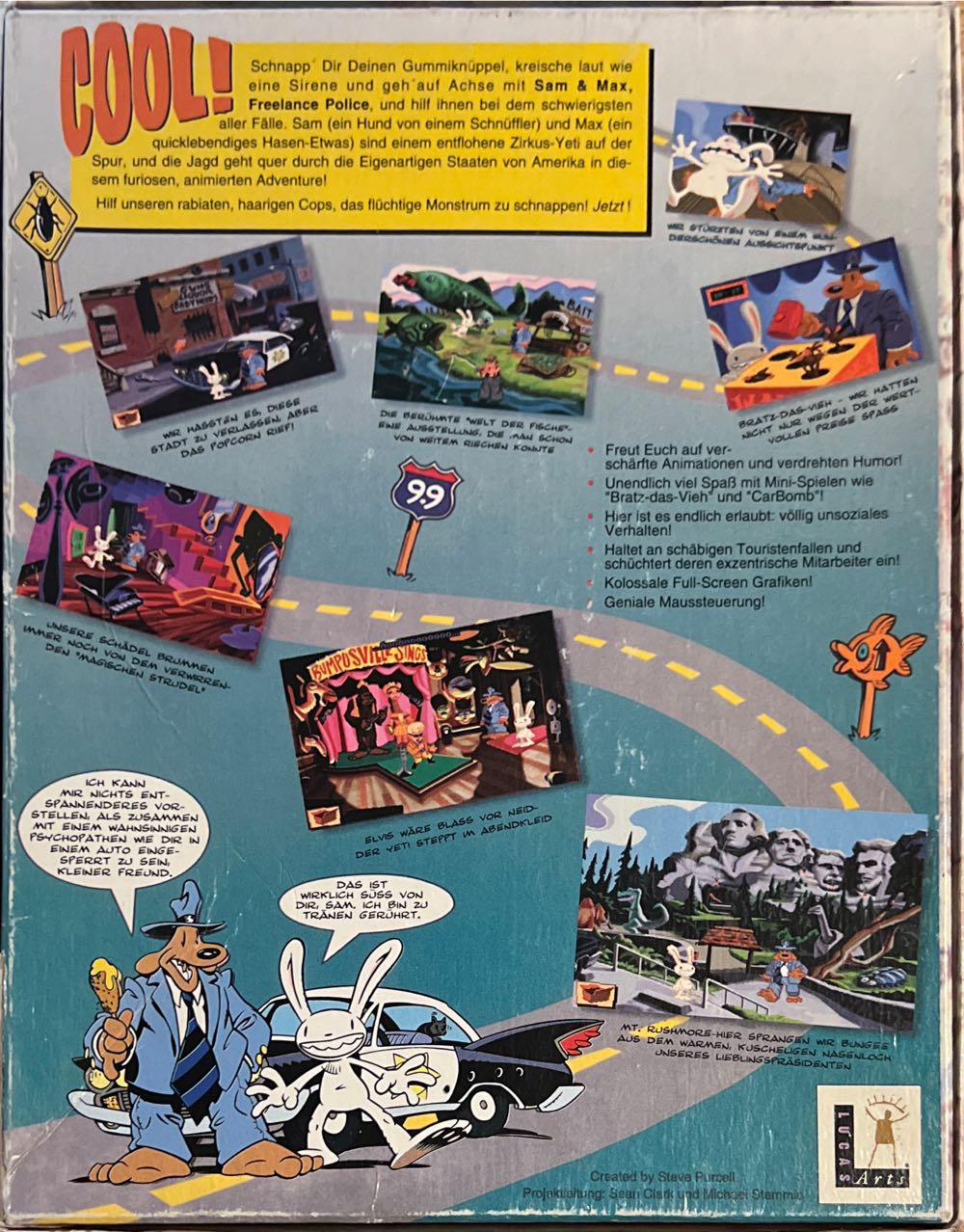 Sam & Max: Hit The Road - PC video game collectible [Barcode 023272003951] - Main Image 2