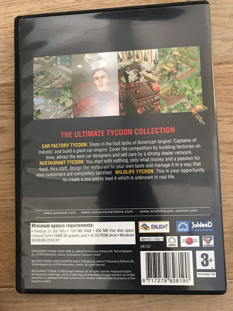 Tycoon Collection - PC video game collectible [Barcode 8717278828190] - Main Image 2