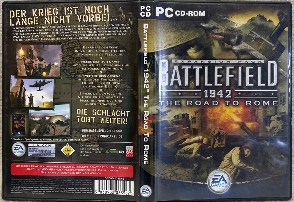 Battlefield 1942: Road To Rome - PC ((EA) Electronic Arts) video game collectible [Barcode 5030932033567] - Main Image 3