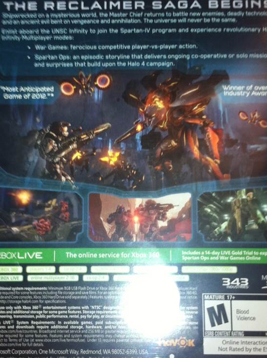 Halo 4 - Microsoft Xbox 360 video game collectible - Main Image 2