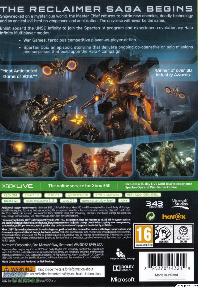 Halo 4 - Microsoft Xbox 360 video game collectible - Main Image 2