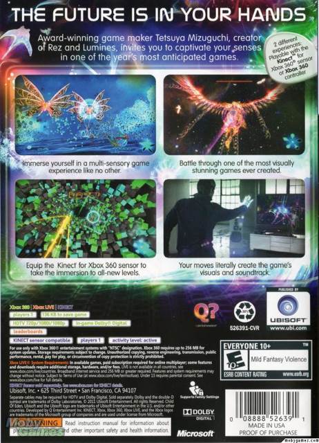 Child of Eden - Microsoft Xbox 360 video game collectible [Barcode 008222526391] - Main Image 2