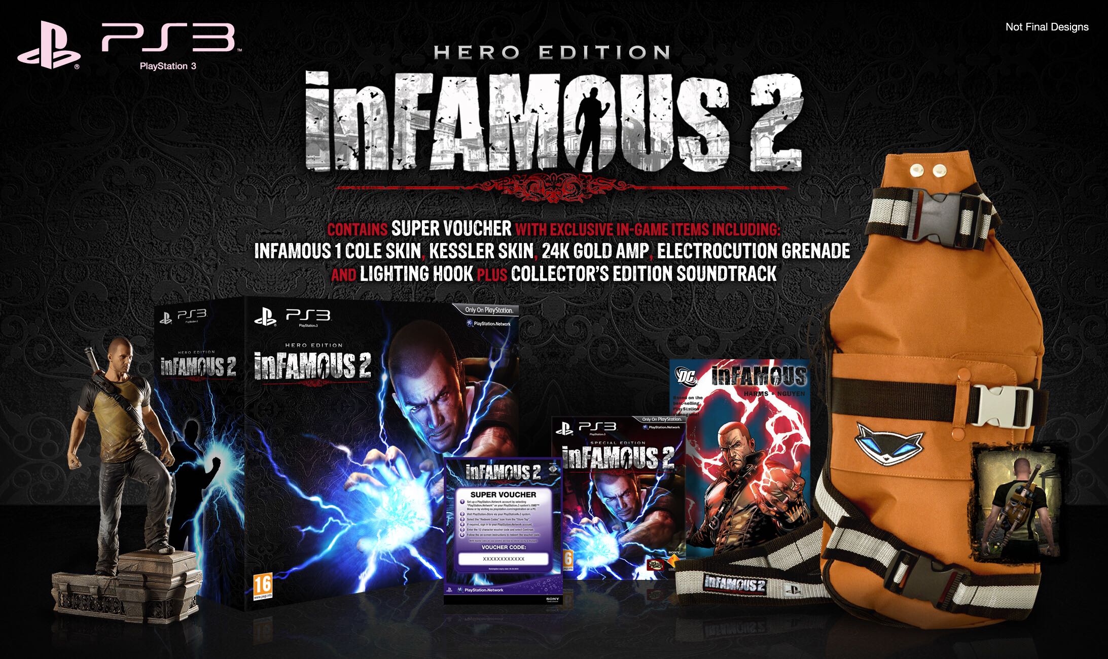inFAMOUS 2: Hero Edition - Sony PlayStation 3 (PS3) (Sucker Punch Productions - 1) video game collectible [Barcode 51065195] - Main Image 3