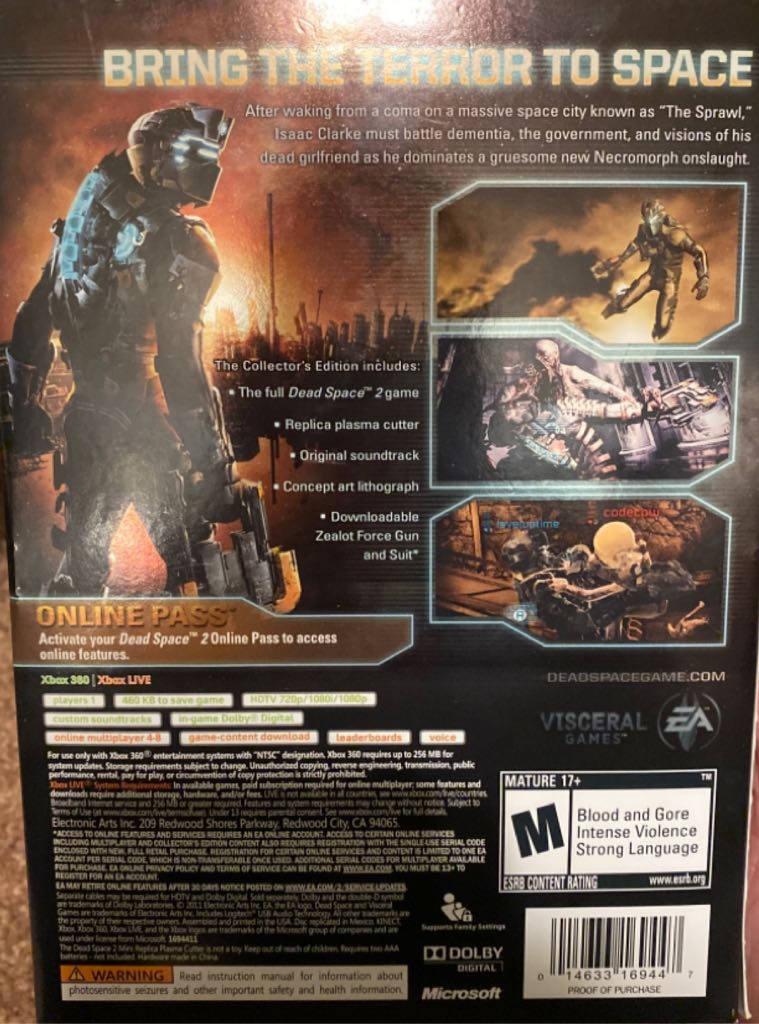 Dead Space 2: Collector's Edition - Microsoft Xbox 360 (EA - 1