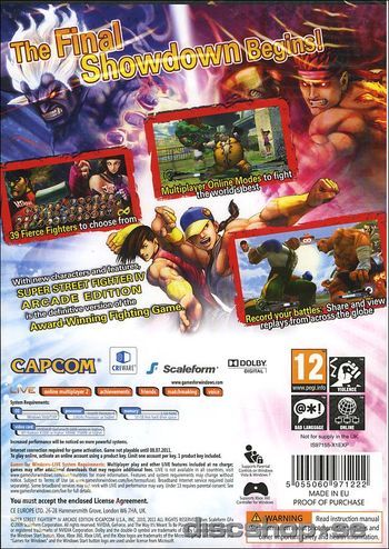 Super Street Fighter IV: Arcade Edition <DLC> - Microsoft Xbox 360 (Backwards compatible - 1-2 Local 2-8 Online) video game collectible [Barcode 5055060962664] - Main Image 2