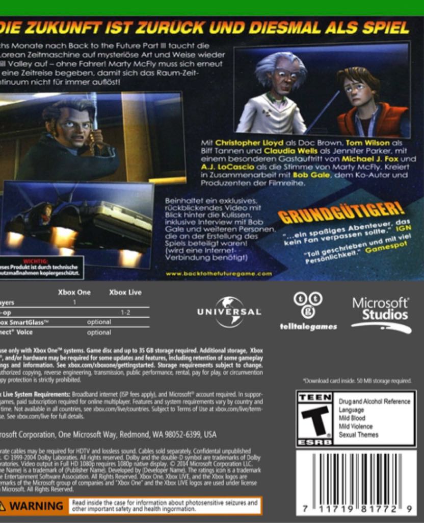 Back To The Future: The Game - Microsoft Xbox Live video game collectible - Main Image 2