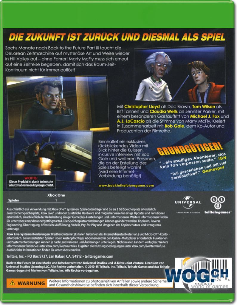 Back To The Future: The Game - Microsoft Xbox One video game collectible - Main Image 2