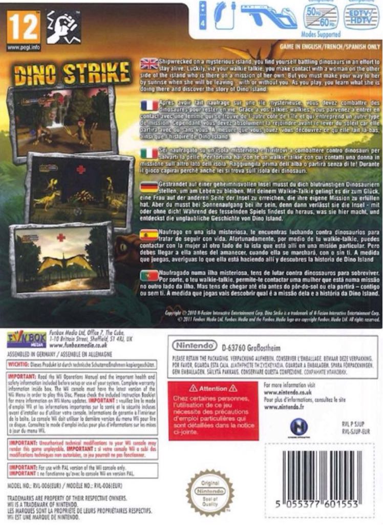 Dino Strike - Nintendo Wii video game collectible - Main Image 2