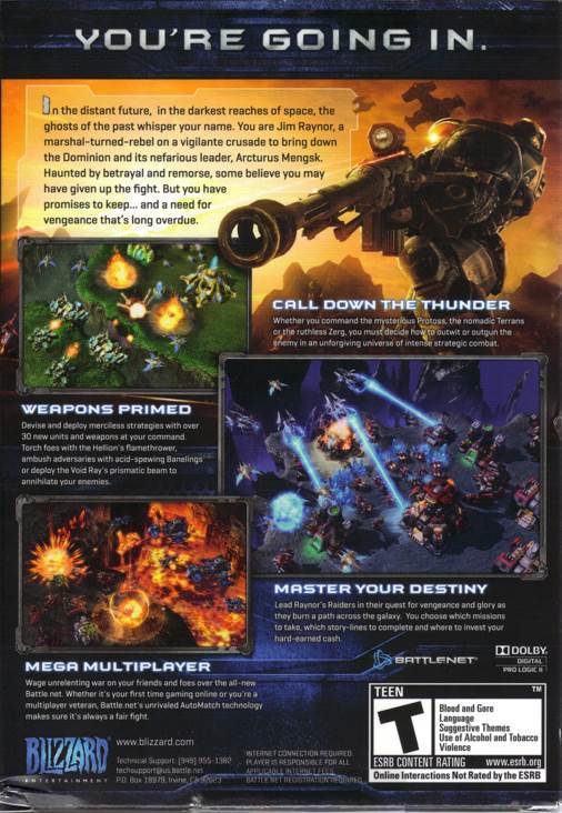 Starcraft 2: Wings of Liberty - PC (Blizzard Entertainment - 1) video game collectible [Barcode 020626862479] - Main Image 2