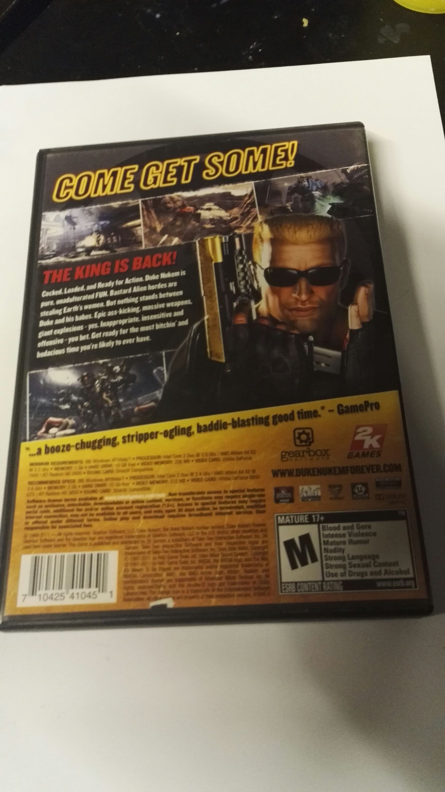Duke Nukem Forever - PC (2K Games) video game collectible [Barcode 710425410451] - Main Image 2