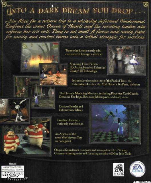 American McGee’s Alice - Microsoft Xbox Live Arcade (XBLA) (Electronic Arts - 1) video game collectible [Barcode 5030931028120] - Main Image 2