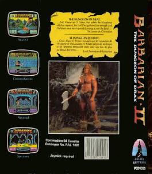 Barbarian II - Amstrad CPC (Ocean Software - 1) video game collectible [Barcode 5013156112928] - Main Image 2
