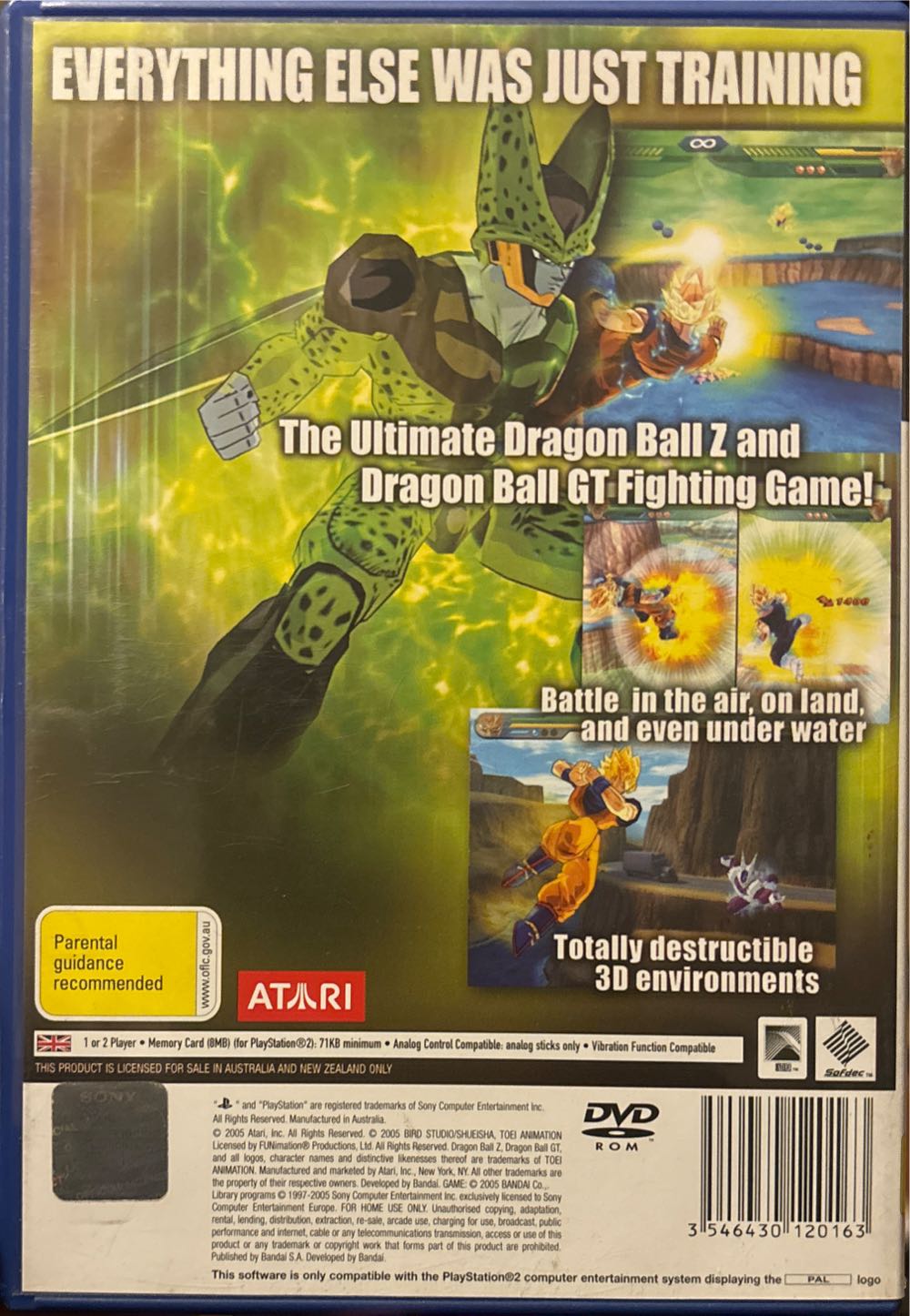 Dragon Ball Z: Budokai Tenkaichi - Sony PlayStation 2 (PS2) (Bandai - 1-2) video game collectible [Barcode 3546430120163] - Main Image 2