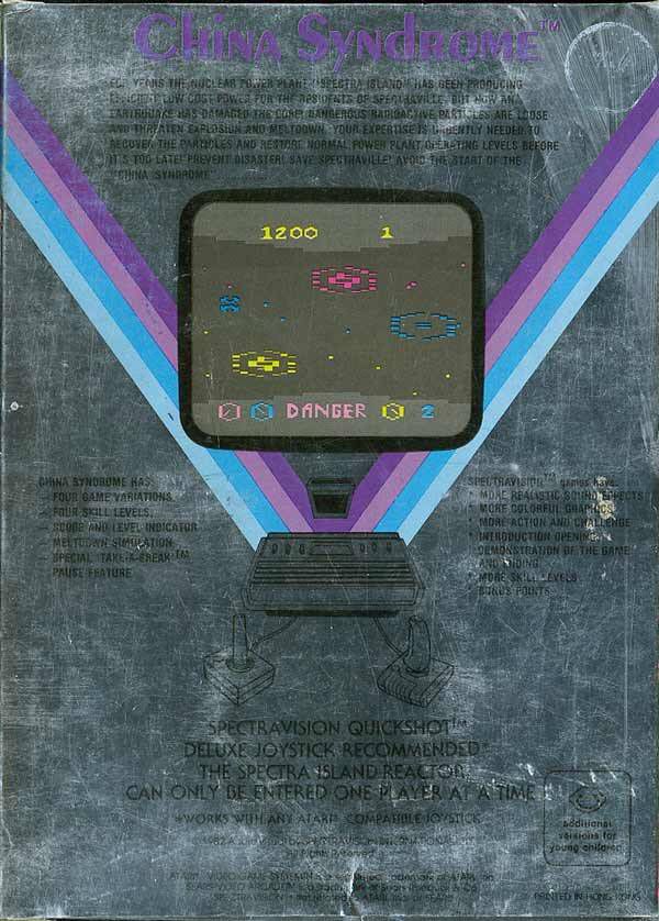 China Syndrome - Atari 2600 (Spectravision - 1) video game collectible - Main Image 2