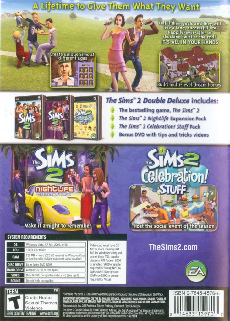 The Sims 2: Double Deluxe - PC (Electronic Arts/ EA Games - 1) video game collectible - Main Image 2