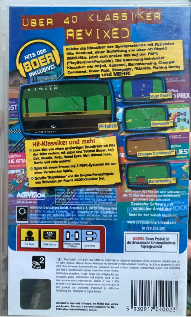 Activision Hits Remixed - Sony PlayStation Portable (PSP) video game collectible [Barcode 5030917040023] - Main Image 2