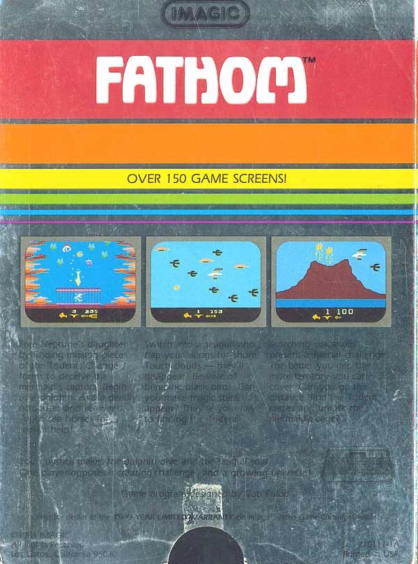 Fathom - Atari 2600 (Imagic) video game collectible - Main Image 2