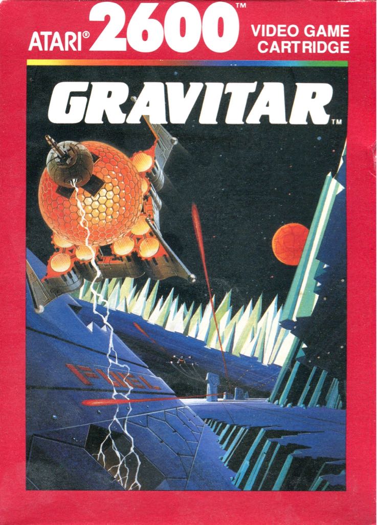 Gravitar - Atari 2600 (Atari Corp. - 1) video game collectible - Main Image 1