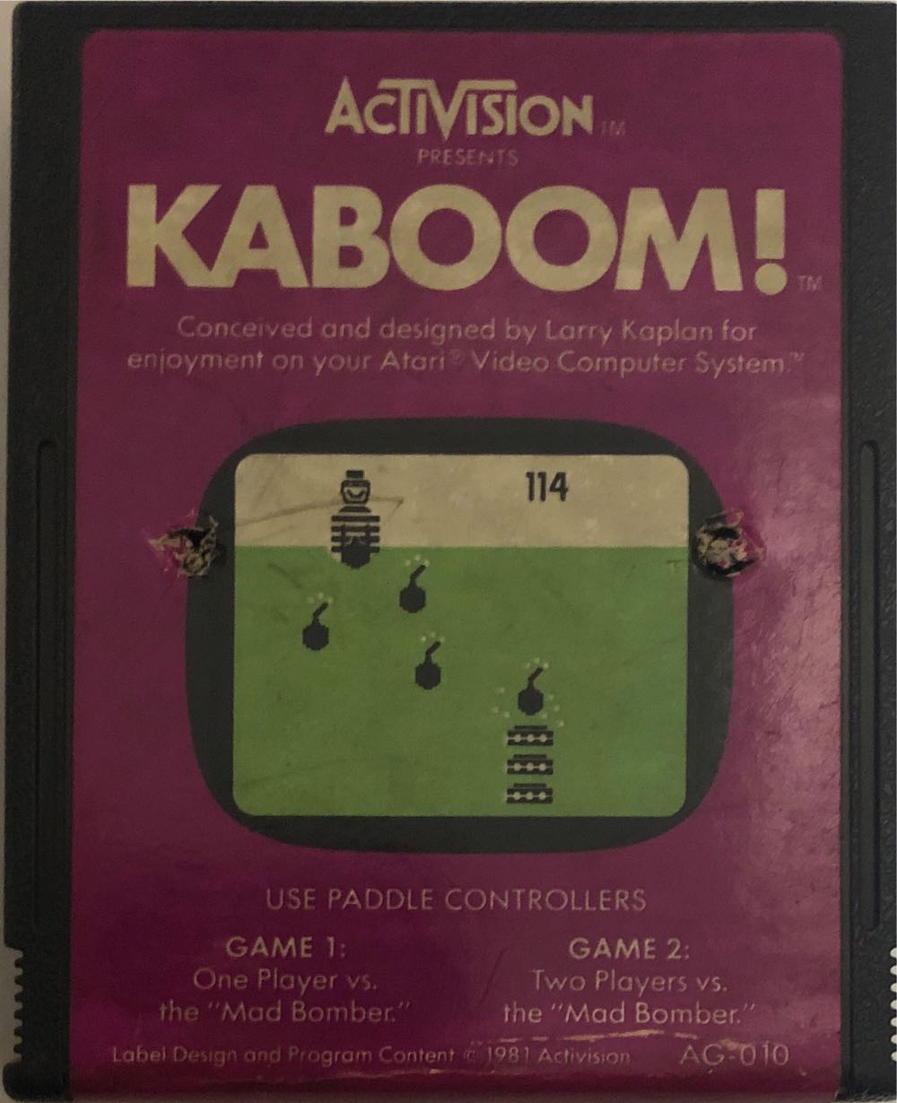 Kaboom! Atari 2600 - Atari 2600 (Activision) video game collectible - Main Image 2