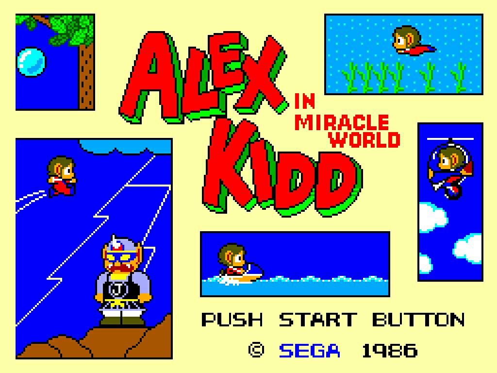 Alex Kidd In Miracle World - Sega Master System video game collectible - Main Image 1