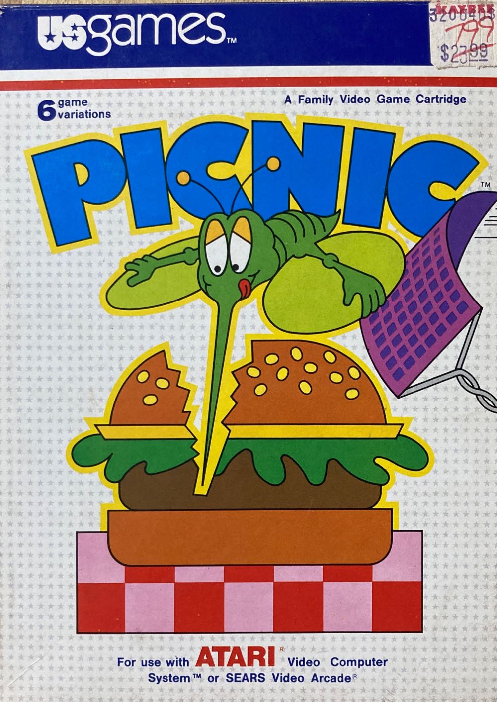 Picnic - Atari 2600 (U.S. Games - 1-2) video game collectible - Main Image 2