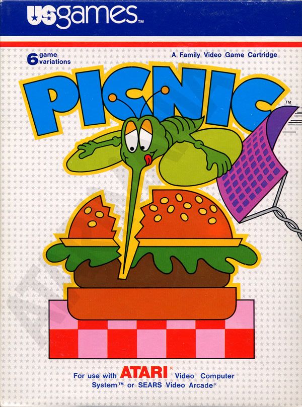 Picnic - Atari 2600 video game collectible - Main Image 1